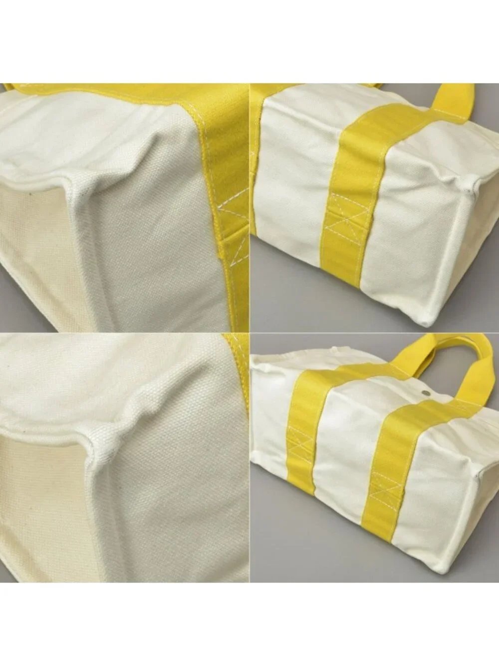 Hermes Bora PM Tote Canvas Yellow Already Cleaned